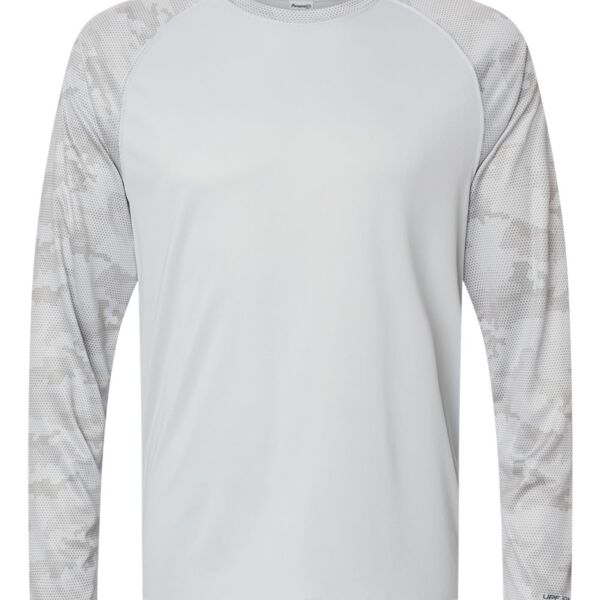 Cayman Performance Camo Colorblocked Long Sleeve T-Shirt Thumbnail