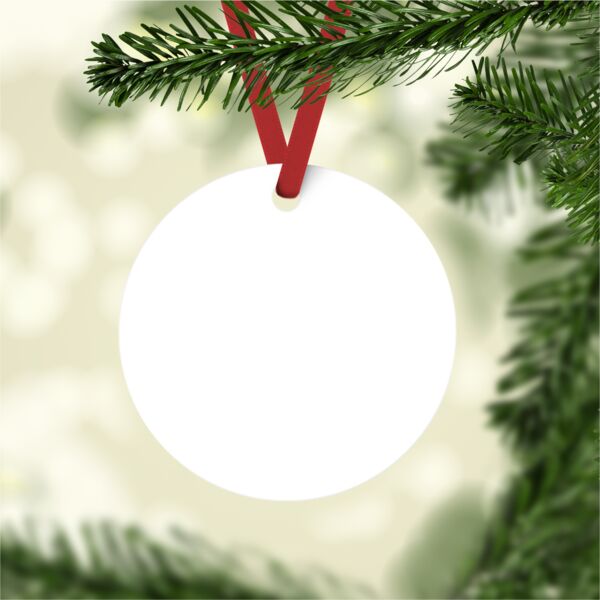 Aluminum Round Christmas Ornament Thumbnail