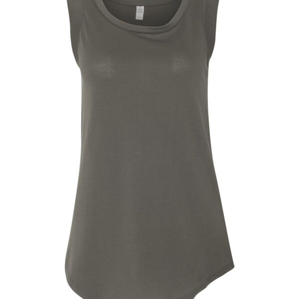 Alternative Ladies' Cap-Sleeve Satin Jersey Crew Thumbnail