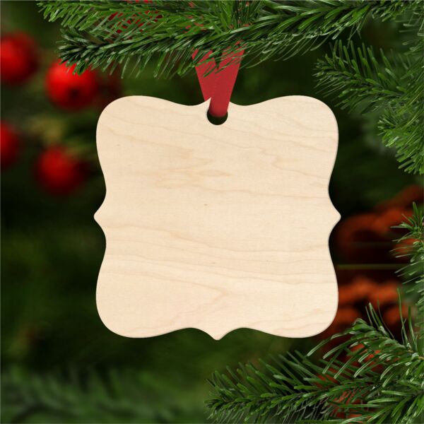 Natural Wood Prague Christmas Ornament Thumbnail