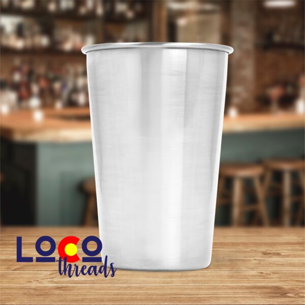 17 oz Stainless Steel Pint Glass (LoCo) Thumbnail