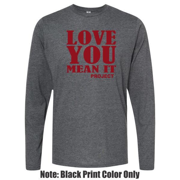 Love You Mean It Stack - Unisex Poly-Rich Long Sleeve Tee Thumbnail
