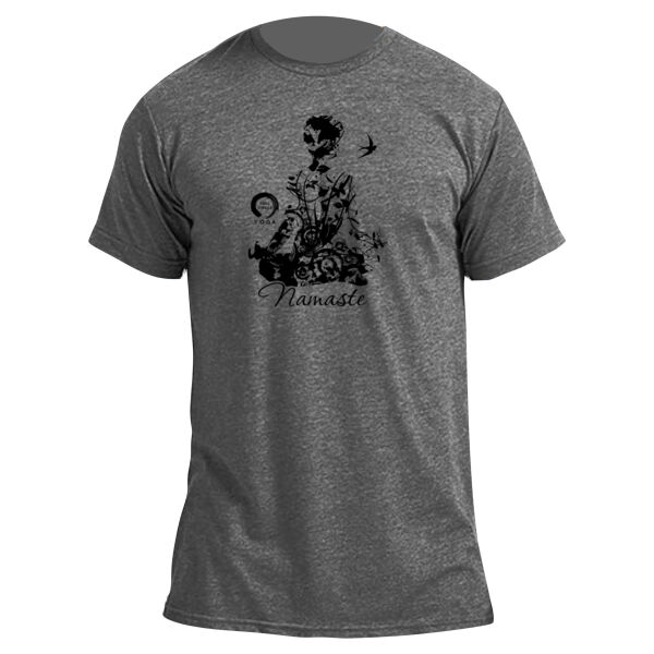 Full Circle Yoga Namaste - Unisex Poly-Rich Tee Thumbnail