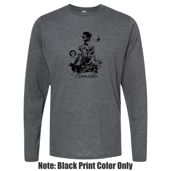 Full Circle Yoga Namaste - Unisex Poly-Rich Long Sleeve Tee Thumbnail