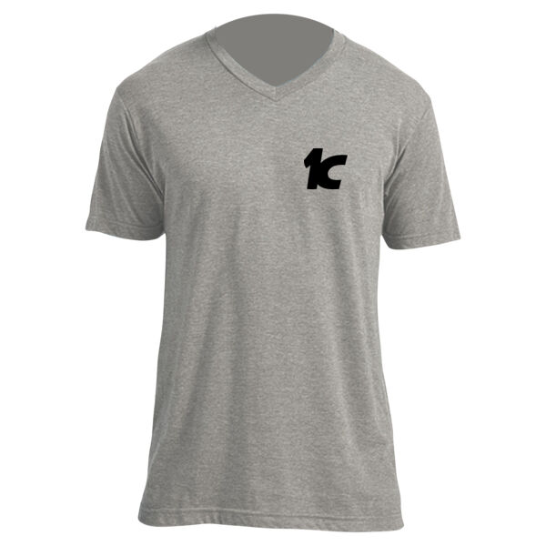 C1_K - Unisex V Neck Poly-Rich Tee Thumbnail