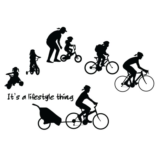 Thru the Ages  Biking Cycling Curising Womens Thumbnail