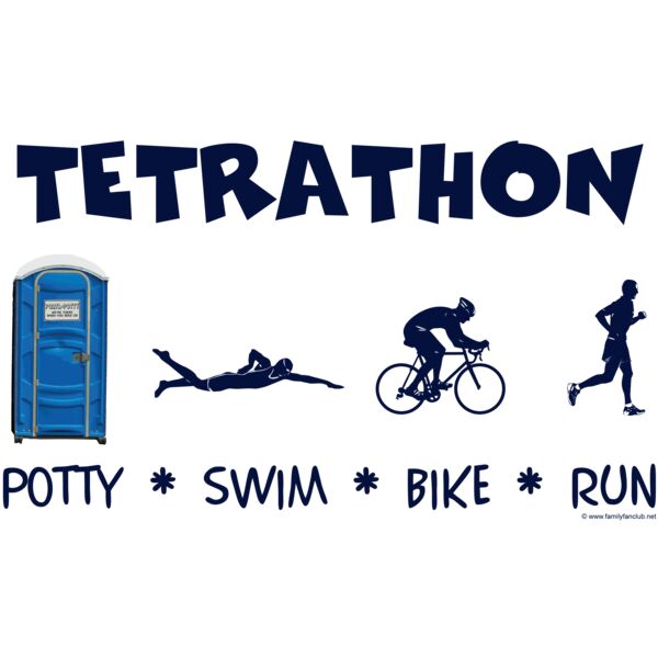 porta potty triathlete tetrathon mens Thumbnail