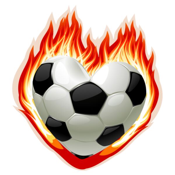 Burning heart soccer Thumbnail
