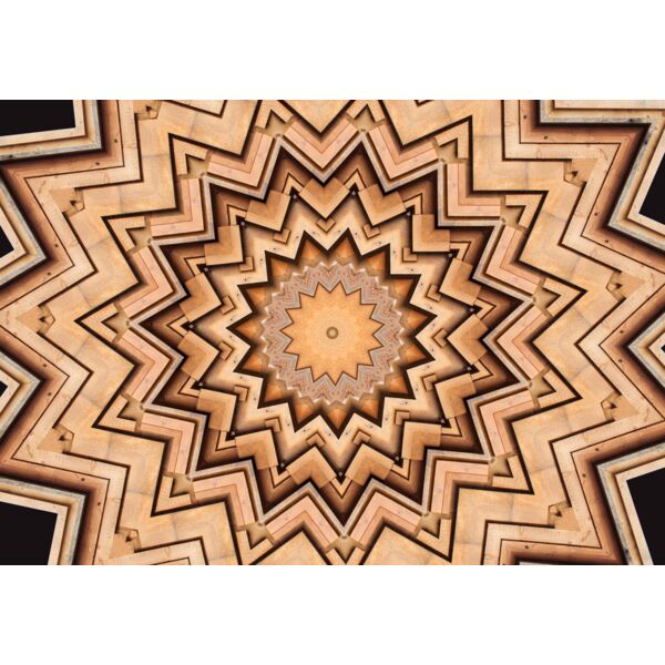 kaleidoscope wood plank tree radial circle Thumbnail