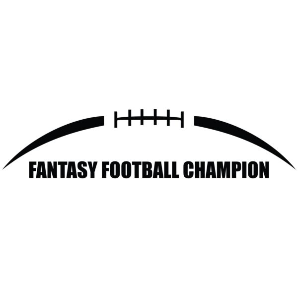 Football Outline Fantasy Football Champion Thumbnail