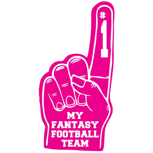 My FantasyFootballTeam FoamFinger Pink Thumbnail