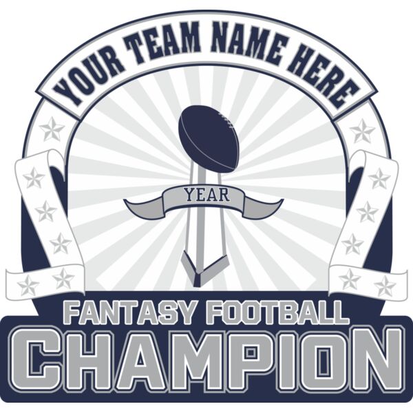 Custom Fantasy Football Champion Championship T-shirt Design Thumbnail
