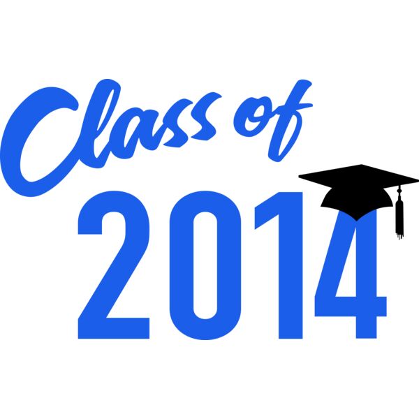 Class of 2014 Graduation BW Blue 2 Thumbnail
