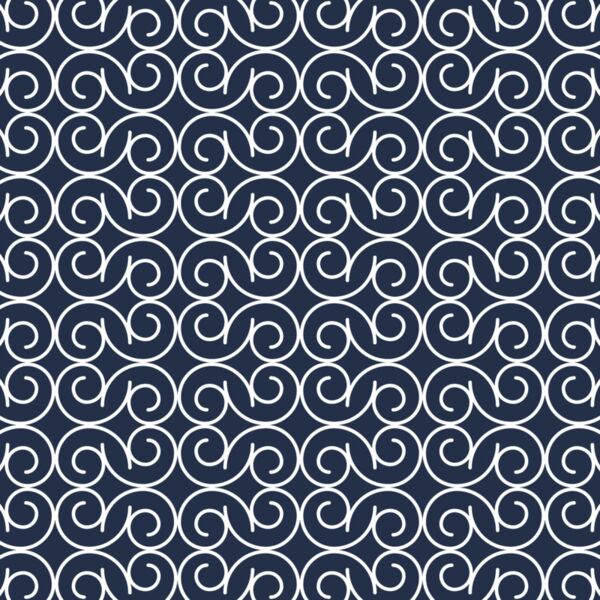 Fancy Swirls Deep Blue Thumbnail