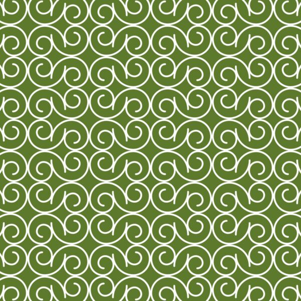 Fancy Swirls Dark Olive Thumbnail