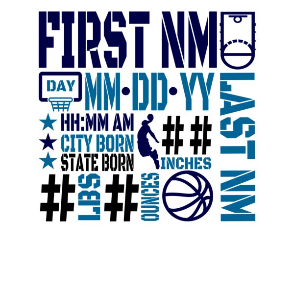Basketball Birth Stats - Blue Thumbnail