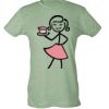 Ladies Slim Fit Poly-Rich Tee Thumbnail