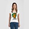 Ladies Slim Fit V Neck Poly-Rich Tee Thumbnail