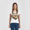 Ladies Slim Fit V Neck Poly-Rich Tee Thumbnail