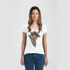 Ladies Slim Fit V Neck Poly-Rich Tee Thumbnail