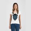 Ladies Slim Fit V Neck Poly-Rich Tee Thumbnail