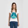 Ladies Slim Fit V Neck Poly-Rich Tee Thumbnail