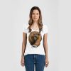 Ladies Slim Fit V Neck Poly-Rich Tee Thumbnail