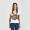 Ladies Slim Fit V Neck Poly-Rich Tee Thumbnail