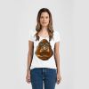 Ladies Slim Fit V Neck Poly-Rich Tee Thumbnail