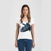 Ladies Slim Fit V Neck Poly-Rich Tee Thumbnail