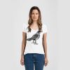 Ladies Slim Fit V Neck Poly-Rich Tee Thumbnail