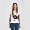 Ladies Slim Fit V Neck Poly-Rich Tee Thumbnail