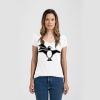 Ladies Slim Fit V Neck Poly-Rich Tee Thumbnail
