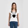 Ladies Slim Fit V Neck Poly-Rich Tee Thumbnail