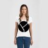 Ladies Slim Fit V Neck Poly-Rich Tee Thumbnail