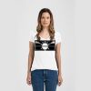 Ladies Slim Fit V Neck Poly-Rich Tee Thumbnail