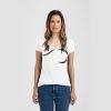Ladies Slim Fit V Neck Poly-Rich Tee Thumbnail