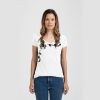Ladies Slim Fit V Neck Poly-Rich Tee Thumbnail