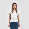 Ladies Slim Fit V Neck Poly-Rich Tee Thumbnail