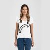 Ladies Slim Fit V Neck Poly-Rich Tee Thumbnail
