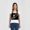 Ladies Slim Fit V Neck Poly-Rich Tee Thumbnail