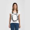 Ladies Slim Fit V Neck Poly-Rich Tee Thumbnail