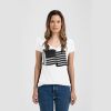 Ladies Slim Fit V Neck Poly-Rich Tee Thumbnail