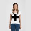Ladies Slim Fit V Neck Poly-Rich Tee Thumbnail