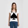 Ladies Slim Fit V Neck Poly-Rich Tee Thumbnail