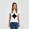 Ladies Slim Fit V Neck Poly-Rich Tee Thumbnail