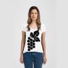 Ladies Slim Fit V Neck Poly-Rich Tee Thumbnail