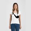 Ladies Slim Fit V Neck Poly-Rich Tee Thumbnail