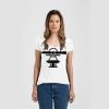 Ladies Slim Fit V Neck Poly-Rich Tee Thumbnail