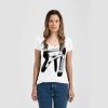 Ladies Slim Fit V Neck Poly-Rich Tee Thumbnail